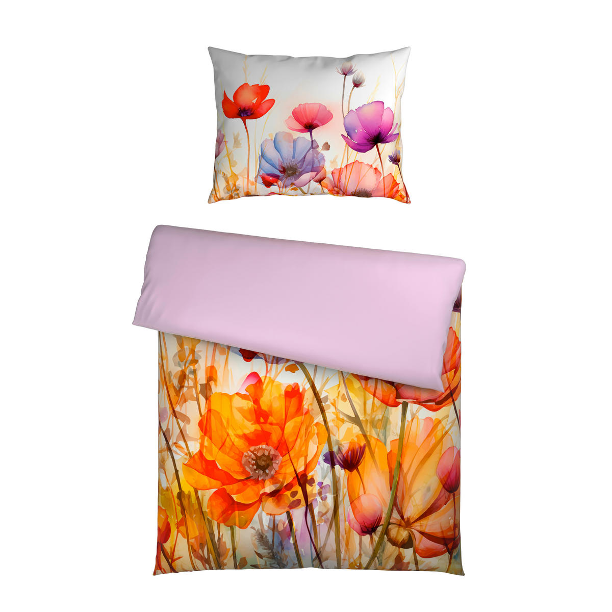 POSTELJINA SA DVA LICA 140/200 cm saten narandžasta  - narandžasta, tekstil (140/200cm) - Esposa