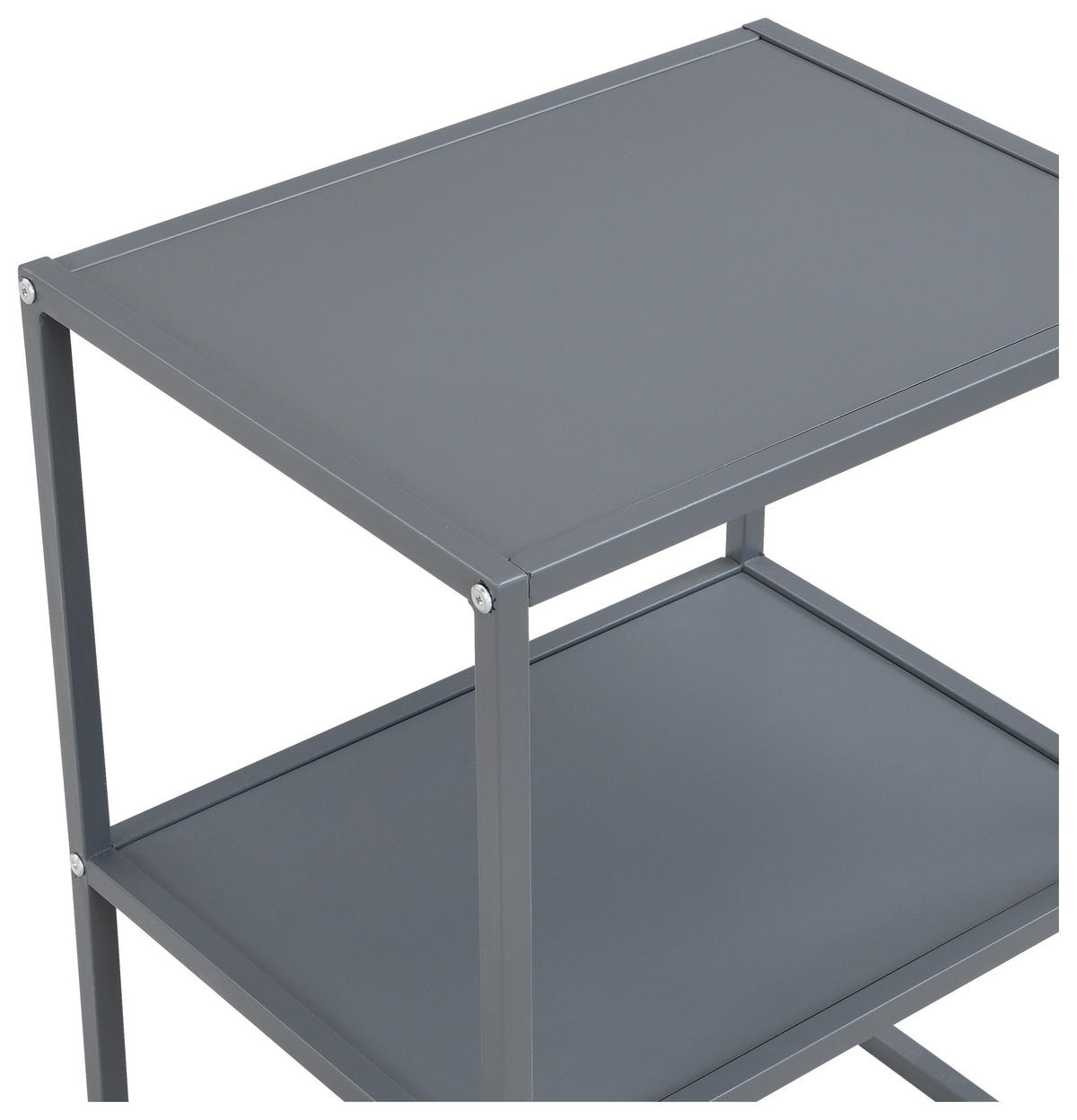 BEISTELLTISCH in Metall, Holzwerkstoff 43/33/60 cm  - Dunkelgrau, Design, Holzwerkstoff/Metall (43/33/60cm) - home24