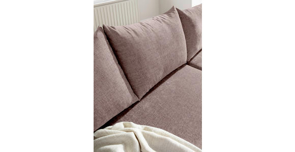 ECKSOFA Altrosa Flachgewebe - Buchefarben/Altrosa, KONVENTIONELL, Holz/Textil (230/144cm) - Carryhome