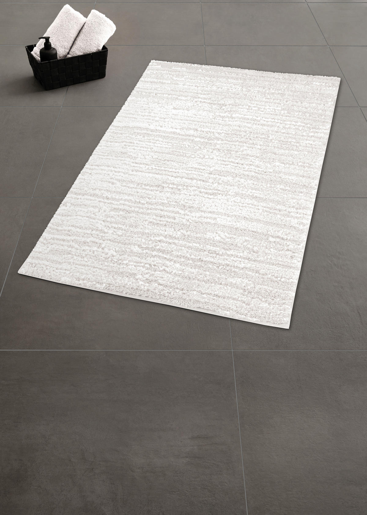 KOPALNIŠKA PREPROGA GLOW  bela 70/120 cm  - bela, Basics, umetna masa/tekstil (70/120cm) - Kleine Wolke