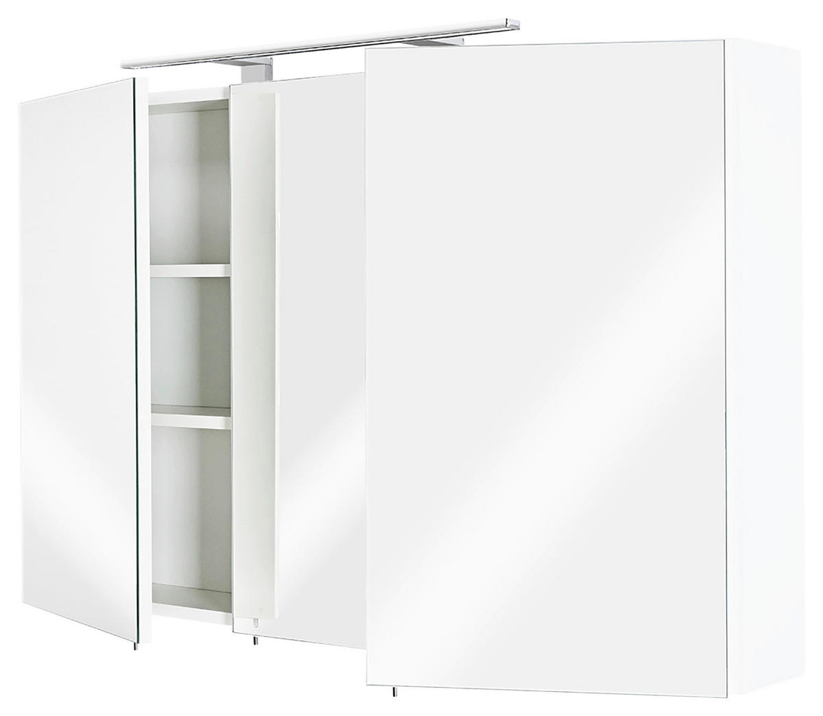 SPIEGELSCHRANK 110/68/16 cm  - Weiß, Basics, Glas/Holzwerkstoff (110/68/16cm) - MID.YOU