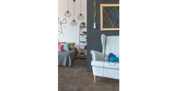 Vinylboden Stone Gneis  per  m² - Anthrazit, Design, Holzwerkstoff (62/29,8/1cm) - Venda