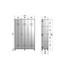SCHRANK Kiefer massiv lackiert Dunkelgrau - Dunkelgrau, Design, Holz/Metall (123/186/40cm) - Carryhome