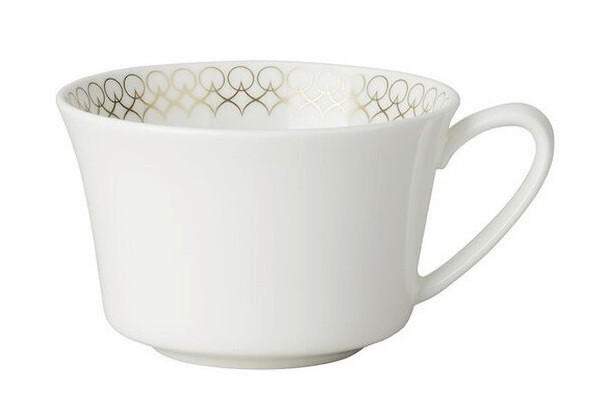 ŠALICA ZA ČAJ   220 ml  Jade Glam   - bijela/zlatne boje, Basics, keramika (8,7/6cm) - Rosenthal