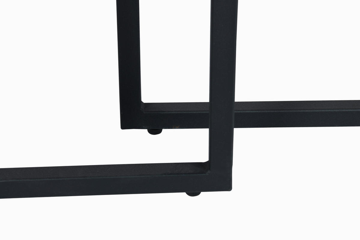 COUCHTISCH in Metall, Holzwerkstoff  - Schwarz/Grau, Design, Holzwerkstoff/Metall (80/50/80cm) - MID.YOU