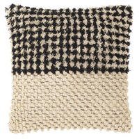 KISSENHÜLLE T-Boho Tuffed 45/45 cm  - Schwarz/Naturfarben, Trend, Textil (45/45cm) - Tom Tailor