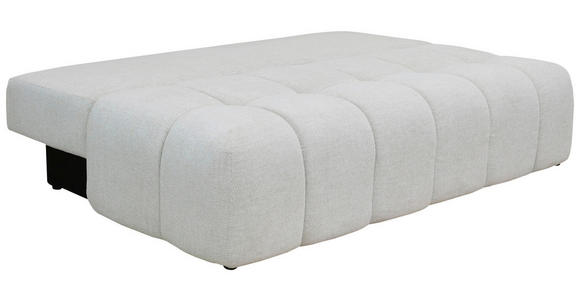 BOXSPRINGSOFA in Chenille Ecru  - Ecru/Schwarz, MODERN, Kunststoff/Textil (210/72/105cm) - Cantus