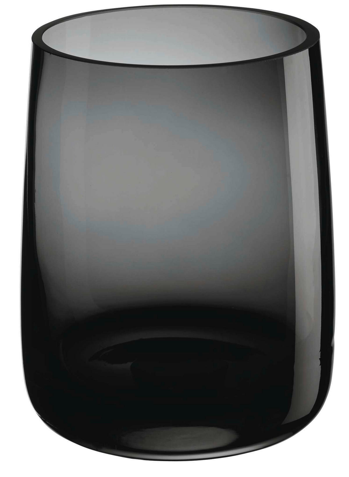 VASE 18 cm  - Dunkelgrau, Basics, Glas (14,5/18cm) - ASA