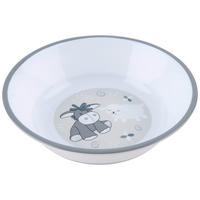 BARNSKÅL  - vit/grå, Trend, plast (14/3,8cm) - My Baby Lou