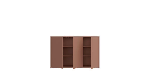 SIDEBOARD  154,2/99,1/34,9 cm  - Terracotta/Grau, MODERN, Holzwerkstoff/Kunststoff (154,2/99,1/34,9cm) - Carryhome