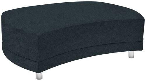 HOCKER in Textil Dunkelgrau  - Dunkelgrau/Silberfarben, Design, Kunststoff/Textil (142/46/100cm) - Carryhome