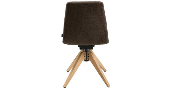 STUHL in Flachgewebe Holz, Textil - Eichefarben/Dunkelbraun, Design, Holz/Textil (46/85-88/55cm) - Johann Jakob