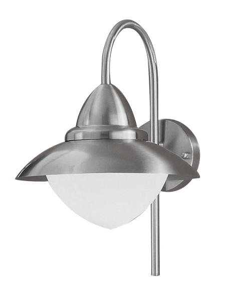 AUßENLEUCHTE Sidney 37,5/32,5/37,5 cm   - Edelstahlfarben, KONVENTIONELL, Glas/Metall (37,5/32,5/37,5cm) - Eglo