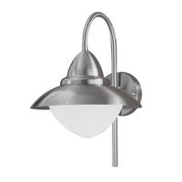 AUSSENLEUCHTE - Edelstahlfarben, Konventionell, Glas/Metall (37,5/32,5/37,5cm) - Eglo