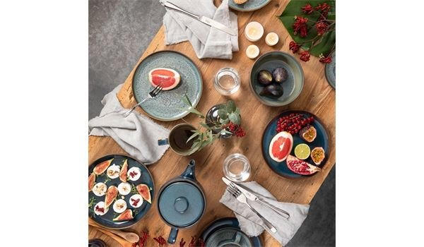 SERVICIU PENTRU MICUL DEJUN  - turcoaz, Basics, ceramică - Villeroy & Boch