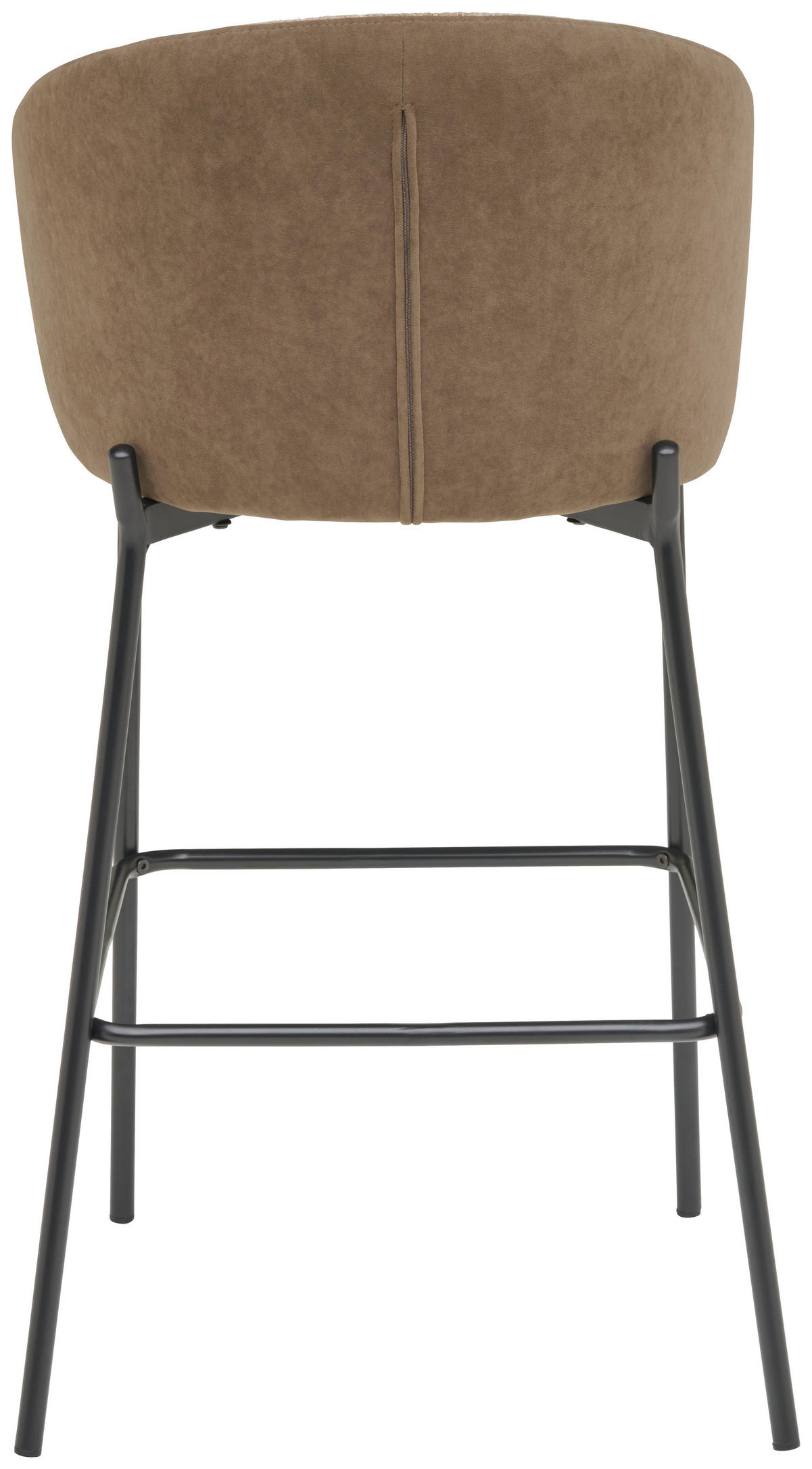 BAROVÁ ŽIDLE, hnědá - černá/hnědá, Moderní, kov/textil (53,5/101/54cm) - MID.YOU