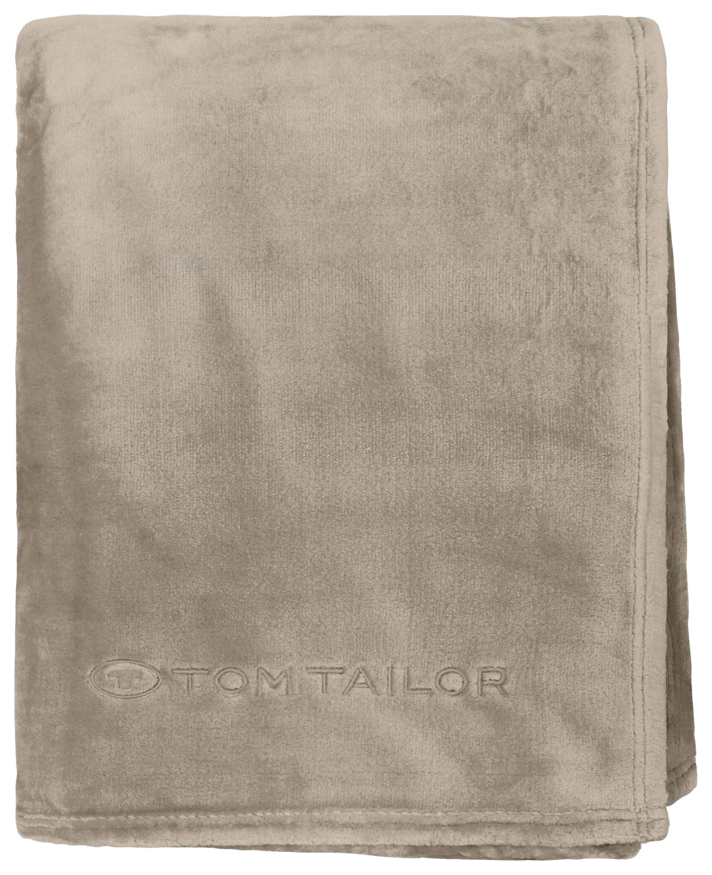 DECKE 150/200 cm  - Taupe, KONVENTIONELL, Textil (150/200cm) - Tom Tailor