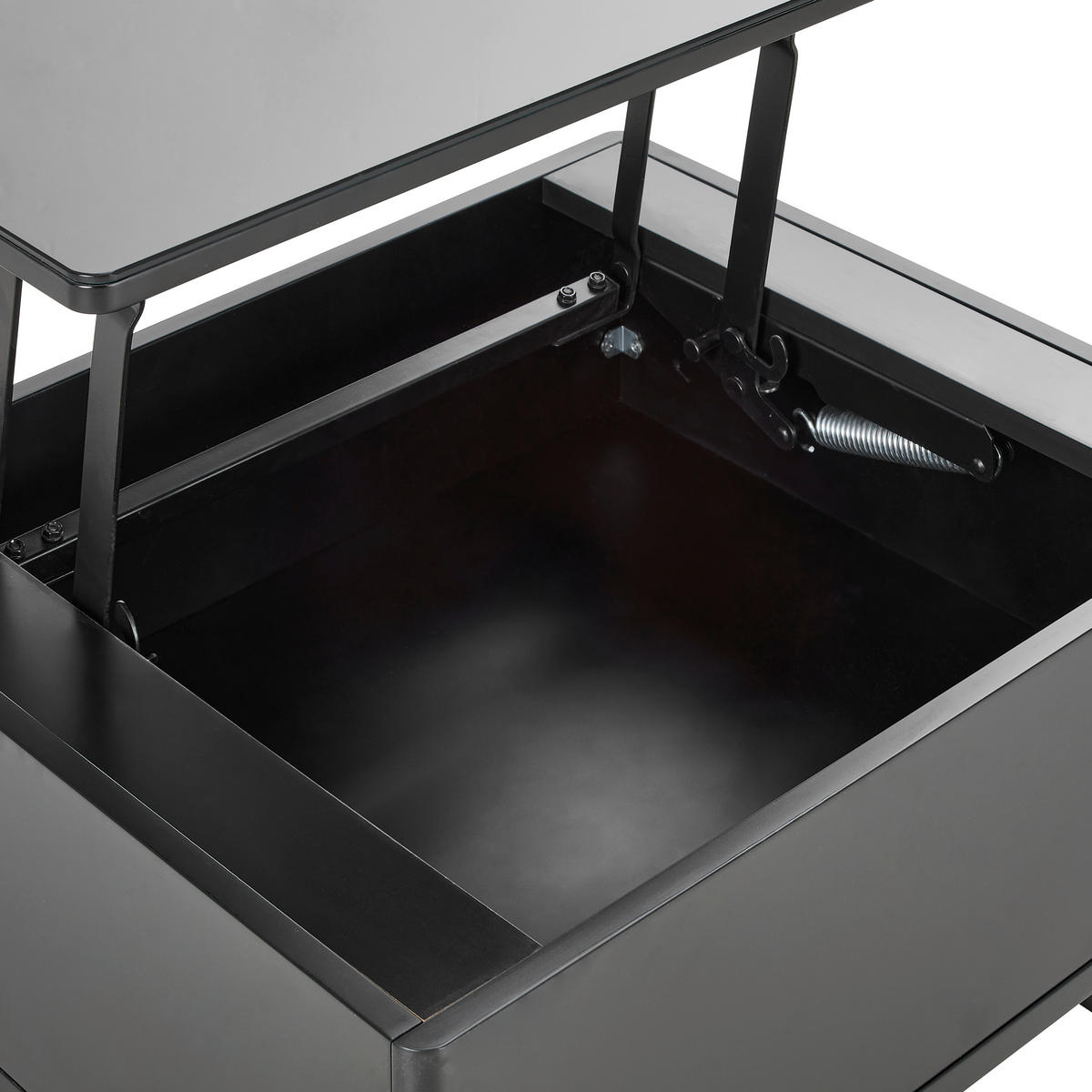 COUCHTISCH in Metall 70/40,5-65,5/60 cm  - Schwarz, Design, Metall (70/40,5-65,5/60cm) - Livetastic