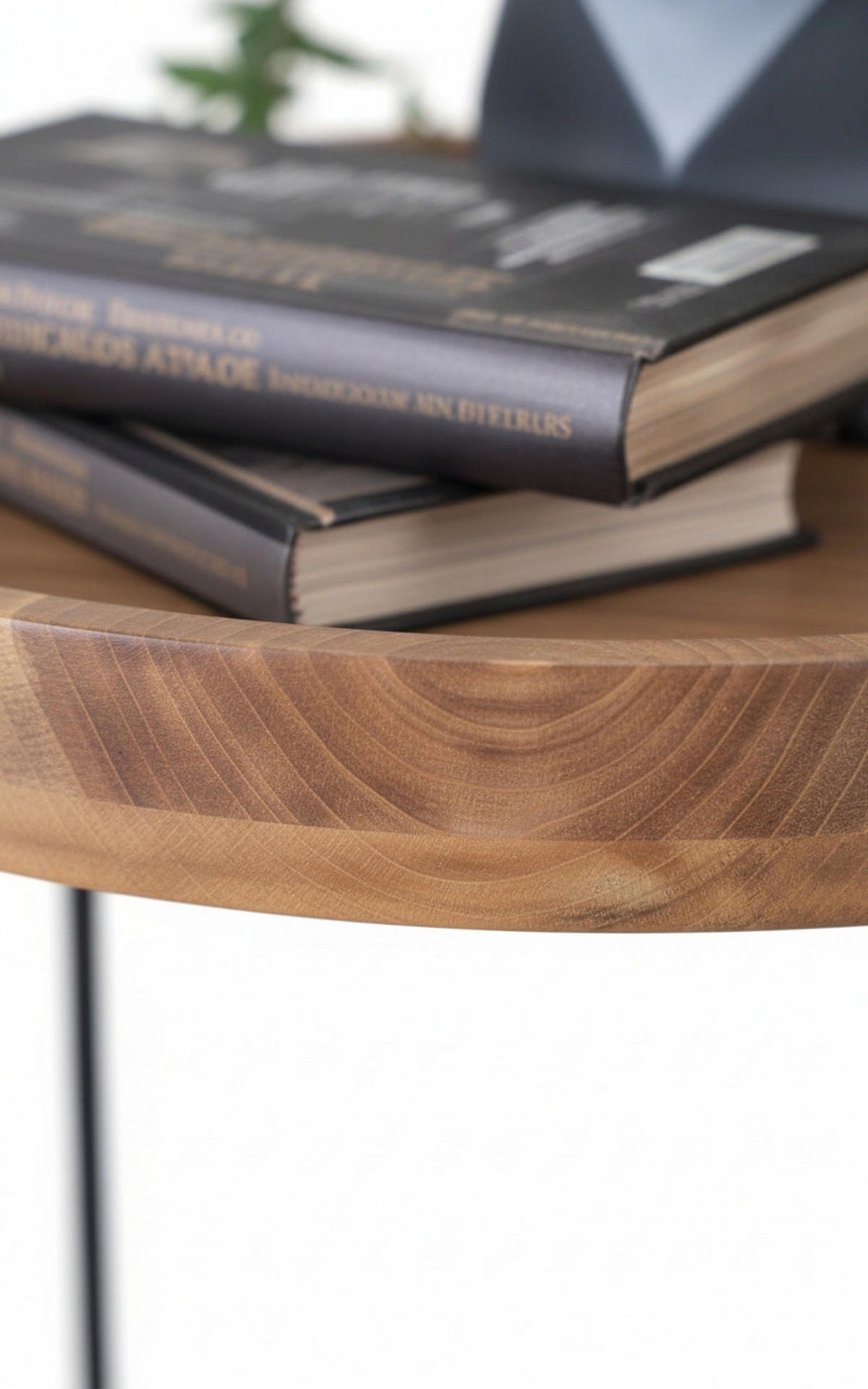 BEISTELLTISCH 43/43/66 cm Akazie vollmassiv Schwarz, Akaziefarben rund  - Schwarz/Akaziefarben, Trend, Holz/Metall (43/43/66cm) - Landscape