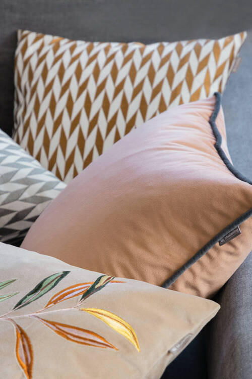 KISSENHÜLLE MR-CORNER 45/45 cm  - Altrosa/Rosa, Design, Textil (45/45cm) - Musterring