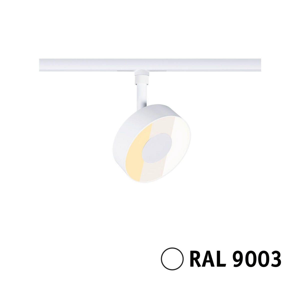 SCHIENENSYSTEM-STRAHLER URail 10/13,5 cm  - Weiß, Basics, Kunststoff (10/13,5cm) - Paulmann