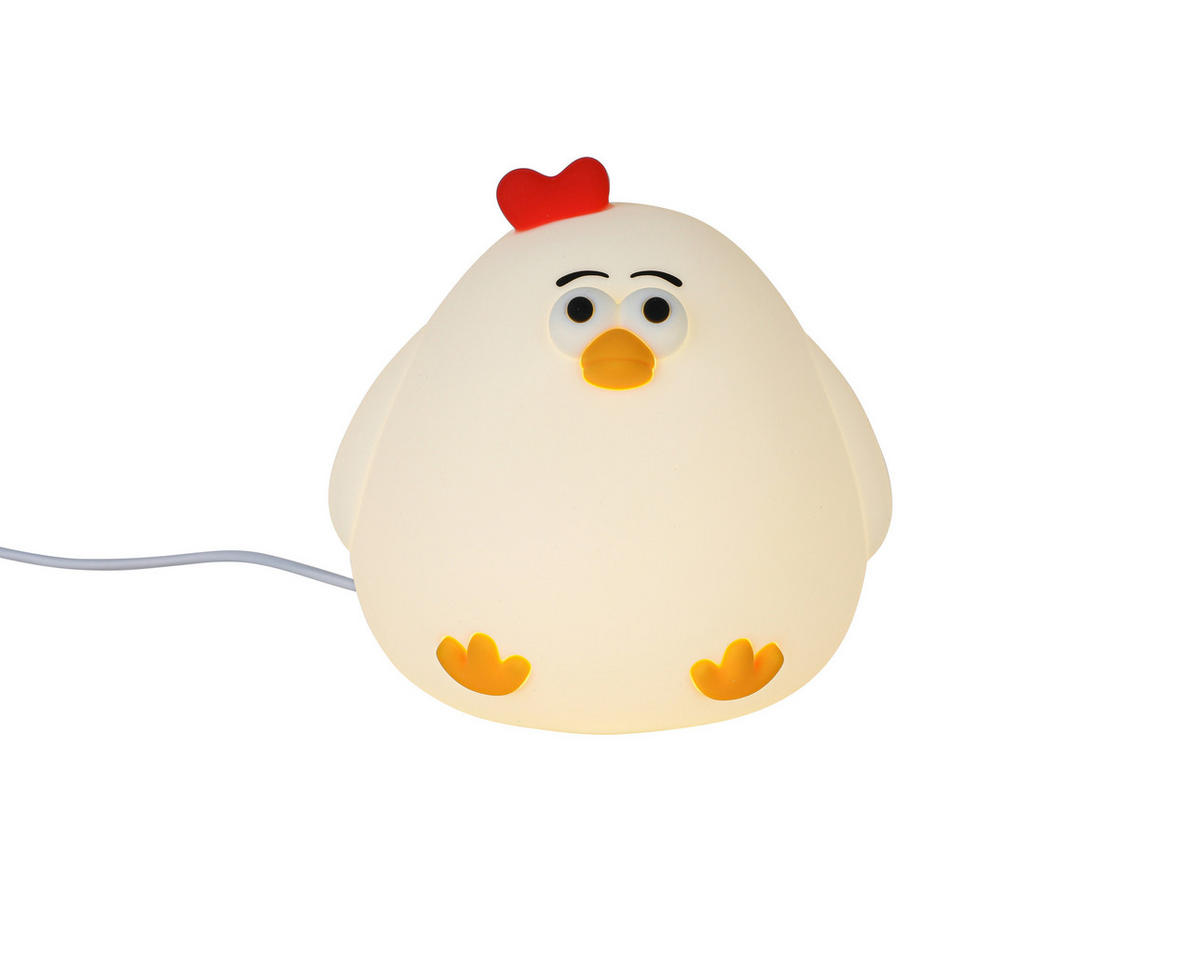 NOČNÉ SVETLO, 11,5/11,2/10,2 cm - biela, Trend, plast (11,5/11,2/10,2cm) - Novel