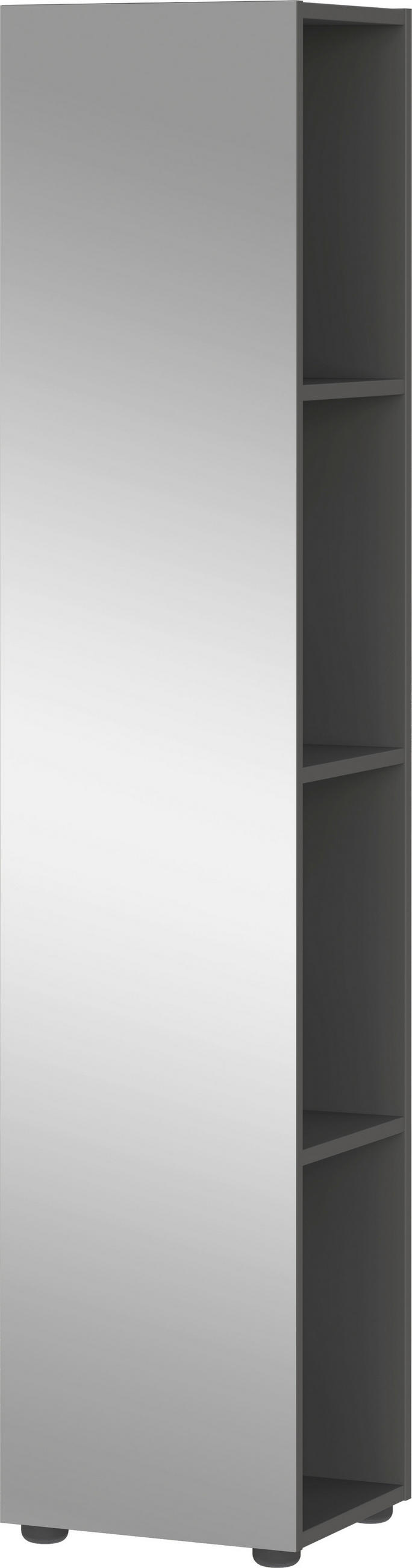 BADEZIMMERREGAL 31/144/29 cm  - Silberfarben/Schwarz, MODERN, Glas/Holzwerkstoff (31/144/29cm) - Xora