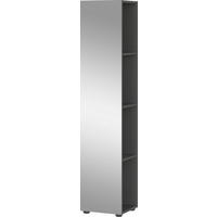 BADEZIMMERREGAL 31/144/29 cm  - Silberfarben/Schwarz, MODERN, Glas/Holzwerkstoff (31/144/29cm) - Xora