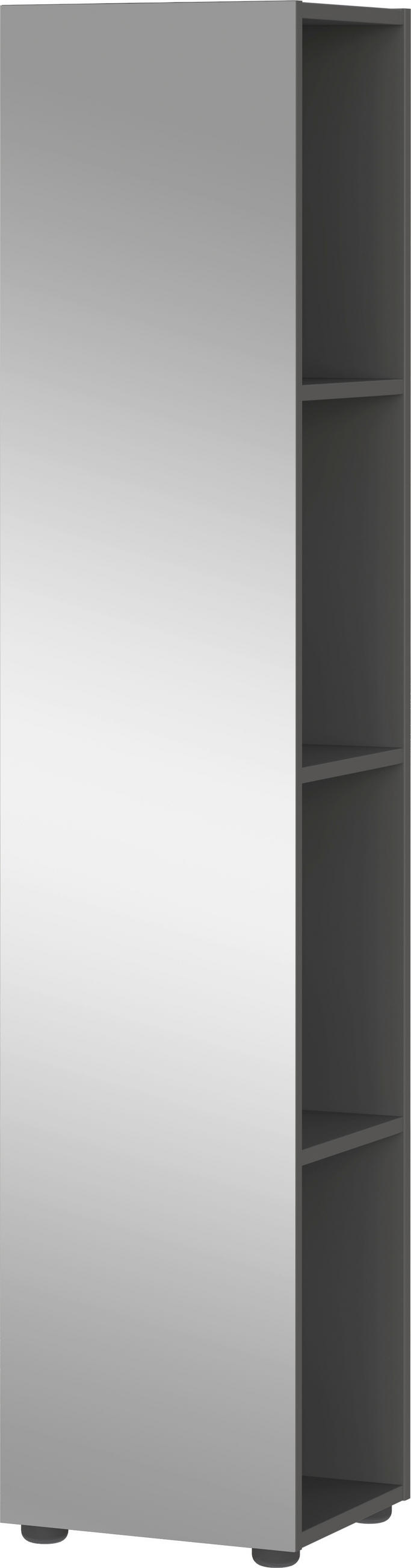 BADEZIMMERREGAL 31/144/29 cm  - Silberfarben/Schwarz, MODERN, Glas/Holzwerkstoff (31/144/29cm) - Xora