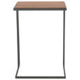 BEISTELLTISCH in Holz 47/38/68 cm  - Anthrazit/Nussbaumfarben, Design, Holz/Metall (47/38/68cm) - Johann Jakob