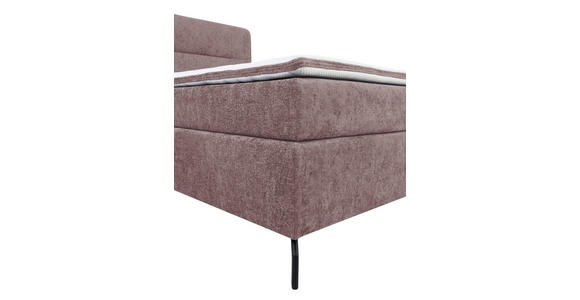 BOXSPRINGBETT 160/200 cm  in Altrosa  - Schwarz/Altrosa, Design, Textil/Metall (160/200cm) - Esposa