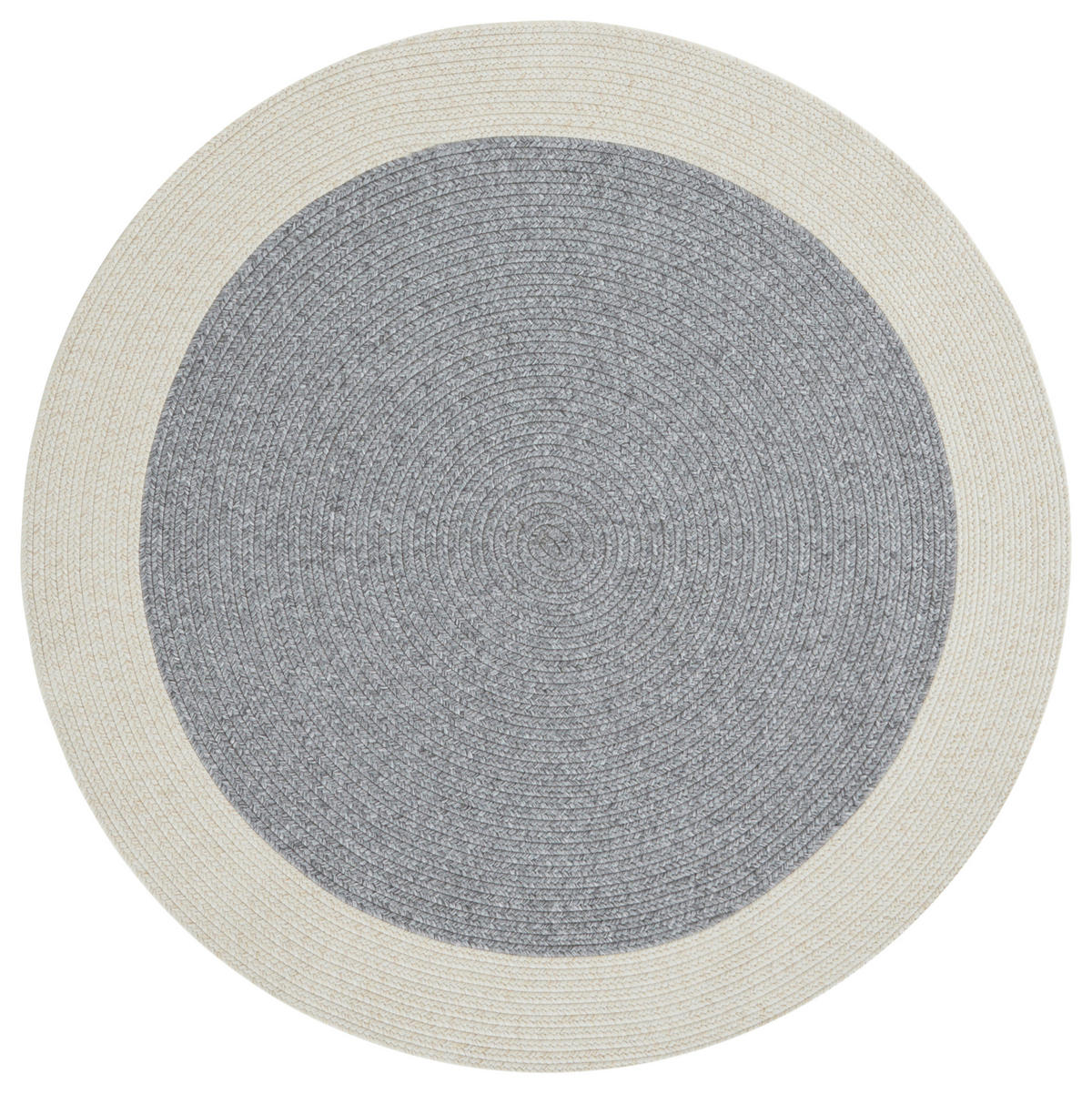 OUTDOORTEPPICH 150 cm Braided Creme, Grau  - Creme/Grau, Design, Kunststoff (150cm)
