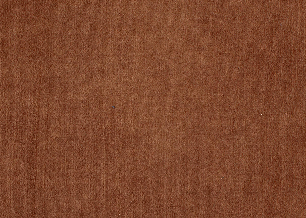 3-SITZER-SOFA Dieter Knoll in Velours Kupferfarben  - Beige/Schwarz, Design, Textil/Metall (222/89/104cm) - Dieter Knoll