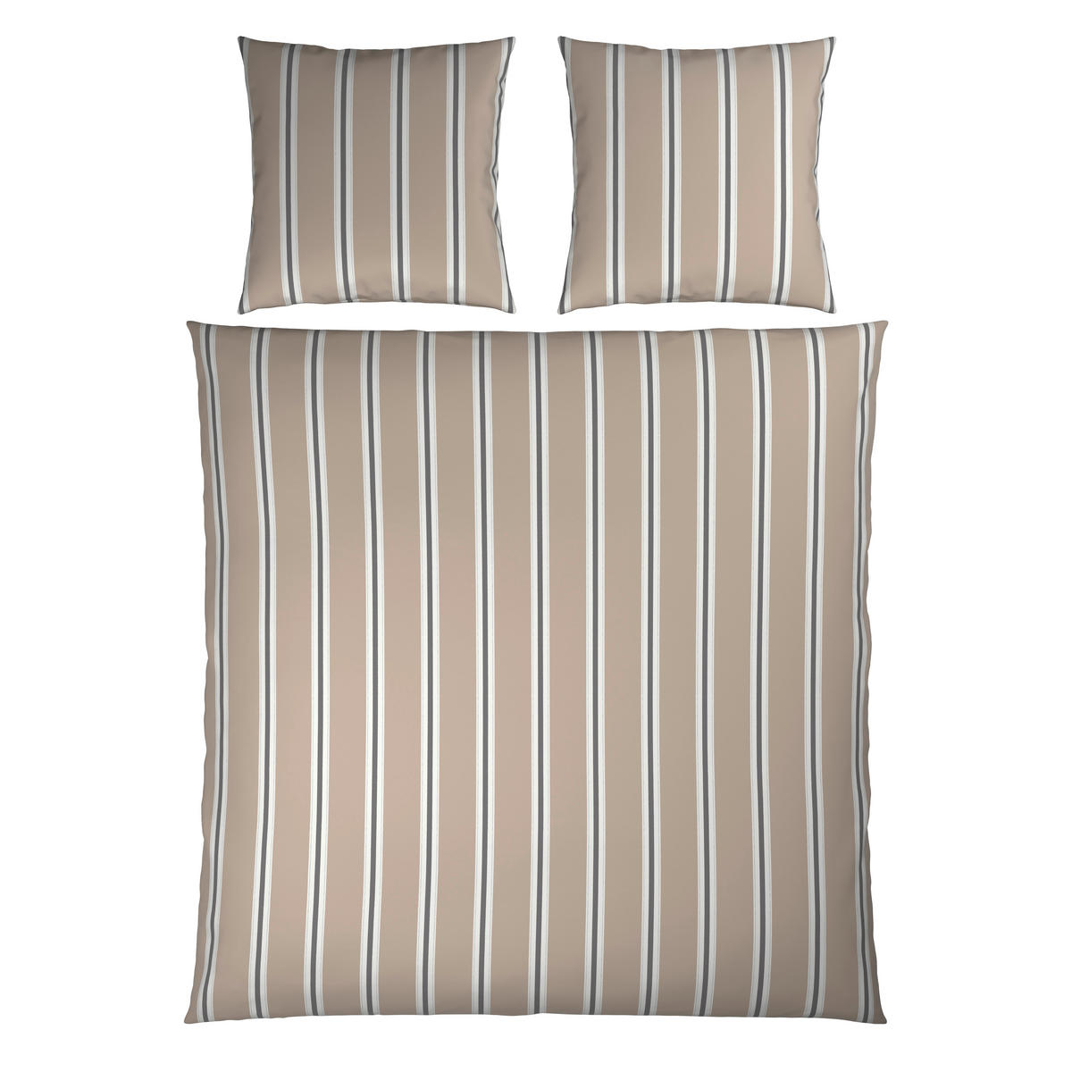 BETTWÄSCHE 3-teilig Satin 200/200 cm  - Beige, Textil (200/200cm) - Novel