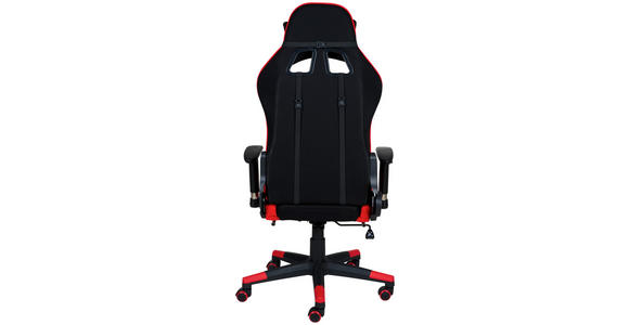 GAMINGSTUHL Rot, Schwarz Metall, Kunststoff, Textil - Rot/Schwarz, Design, Kunststoff/Textil (67/137/63cm) - Xora