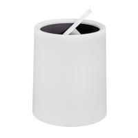 SCHWINGDECKELEIMER AGROPOLI 6 L  - Schwarz/Weiß, Basics, Kunststoff (21/25,5/21cm) - Schöner Wohnen