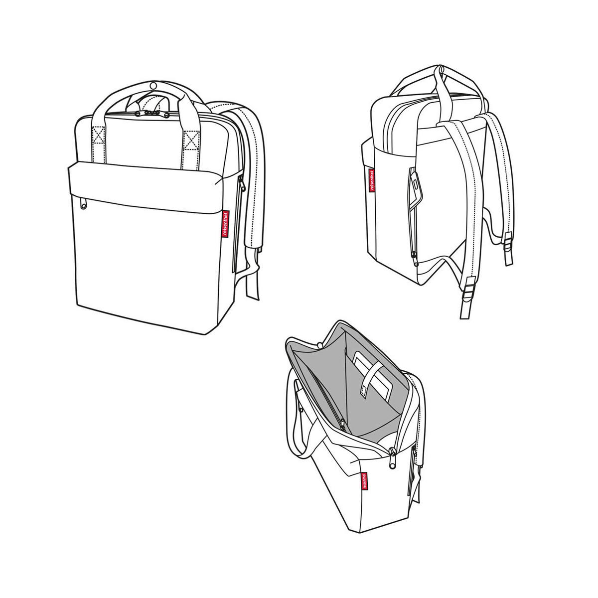 RUCKSACK  - Beige, Basics, Kunststoff (30/39/13cm) - Reisenthel