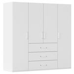 DREHTÜRENSCHRANK  in Weiß  - Weiß, Design, Holzwerkstoff/Kunststoff (201/197/60cm) - Novel