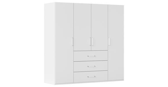 DREHTÜRENSCHRANK in Weiß - Weiß, Design, Holzwerkstoff/Kunststoff (201/197/60cm) - Novel