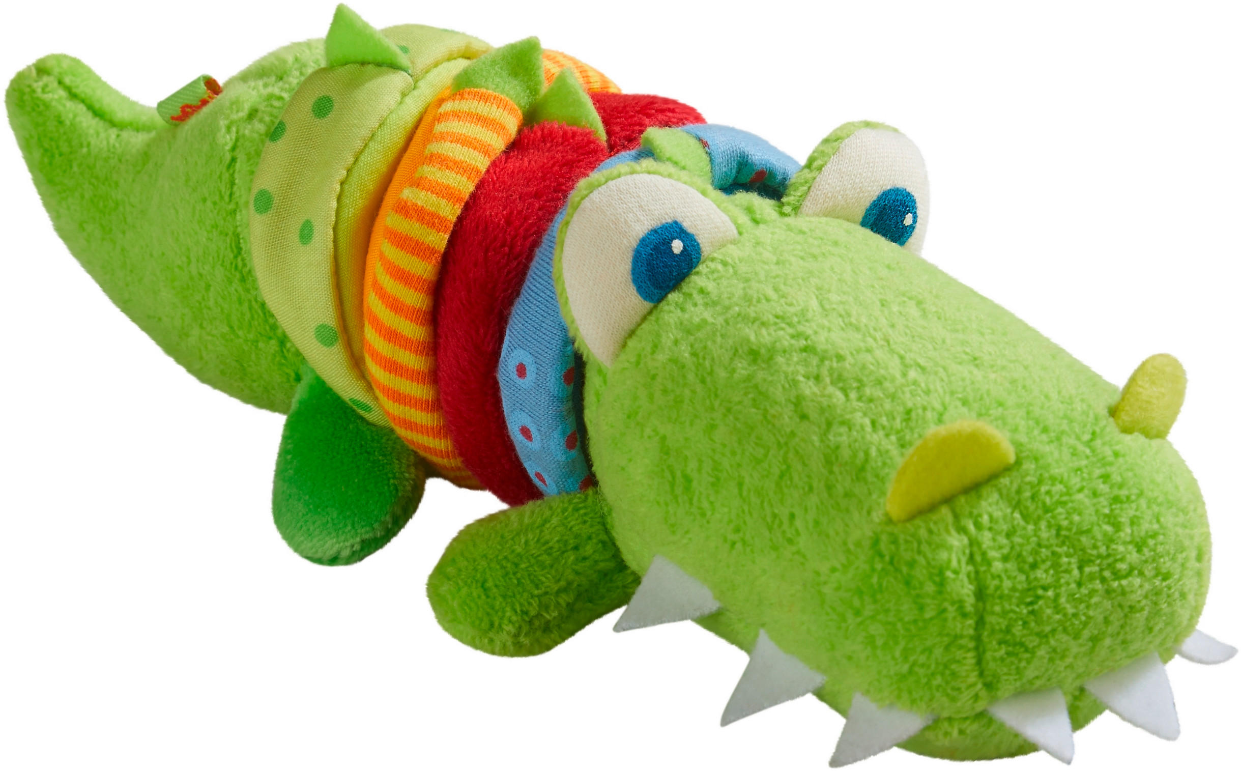 RATTERFIGUR Kroko  - Multicolor/Grün, Basics, Kunststoff (19/8/13,5cm) - Haba