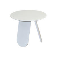 BEISTELLTISCH 50/50/42 cm Weiß rund  - Weiß, Design, Holzwerkstoff (50/50/42cm) - MID.YOU