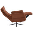 RELAXSESSEL in Leder Cognac  - Cognac/Schwarz, Design, Leder/Metall (82/119/85cm) - Dieter Knoll