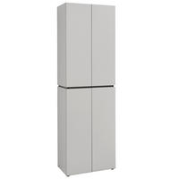 GARDEROBENSCHRANK  in 60/199/37 cm  - Kaschmir/Schwarz, Design, Holzwerkstoff/Kunststoff (60/199/37cm) - Voleo