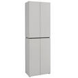GARDEROBENSCHRANK  in 60/199/37 cm  - Kaschmir/Schwarz, Design, Holzwerkstoff/Kunststoff (60/199/37cm) - Voleo