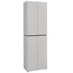 GARDEROBENSCHRANK  in 60/199/37 cm  - Kaschmir/Schwarz, Design, Holzwerkstoff/Kunststoff (60/199/37cm) - Voleo