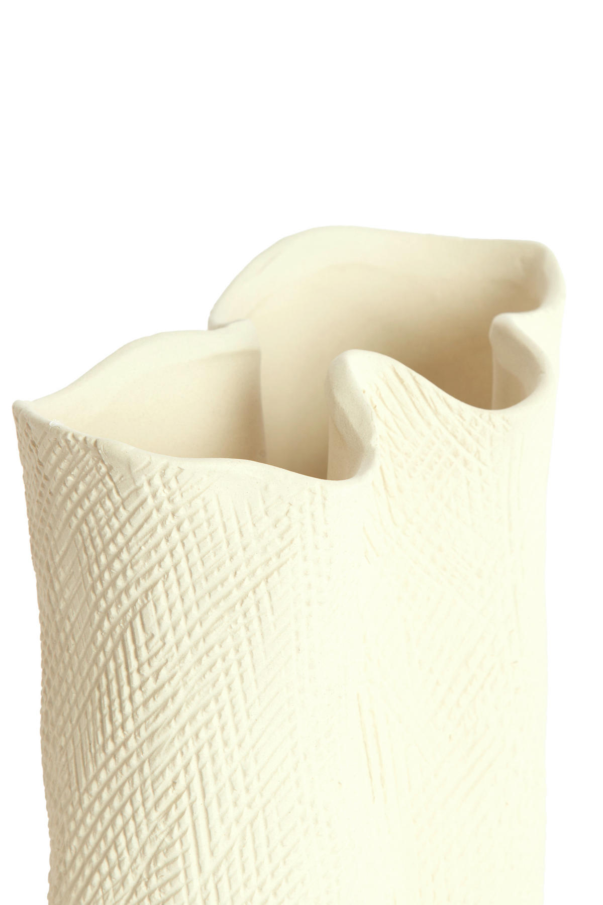 DEKOVASE  - Creme, Basics, Keramik (19,5/10,5/18,5cm) - Light & Living