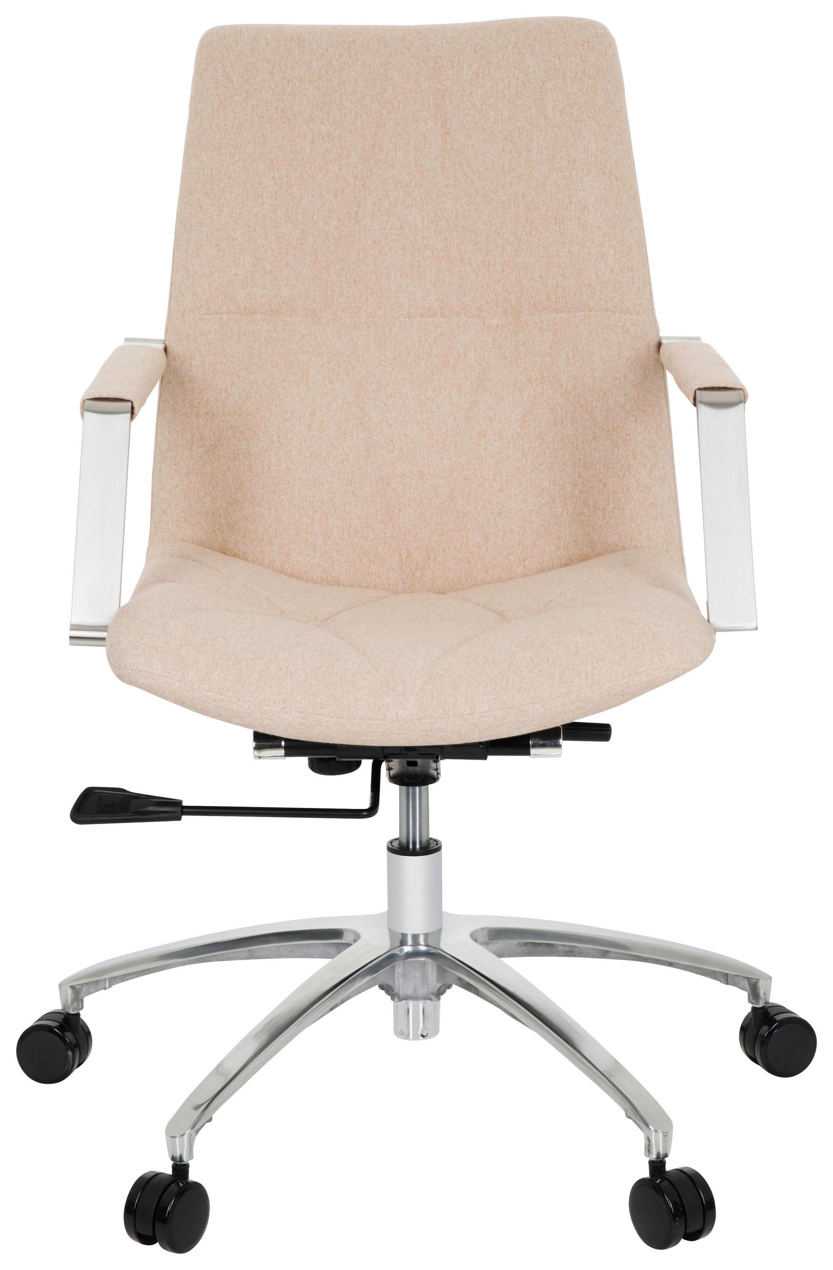 SNURRSTOL  i flatväv beige  - beige/brun, Modern, metall/textil (57/100/75cm) - MID.YOU