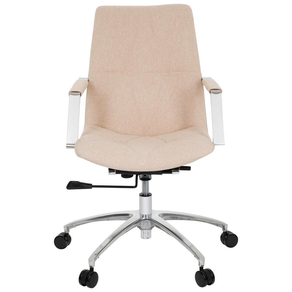 Thumbnail - Mid.you Drehstuhl, Beige, Textil, Drehkreuz, 57x100x75 cm, Wippmechanik mit Härtegradeinstellung, Arbeitszimmer, Bürostü...