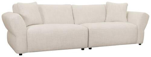 3-SITS SOFFA i beige  - beige/svart, Design, trämaterial/trä (281/80/105cm) - Welnova