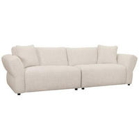 3-SITS SOFFA i beige  - beige/svart, Design, trämaterial/trä (281/80/105cm) - Welnova
